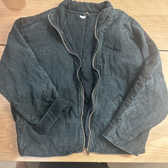 Free People Black Bomber Jacket with Relaxed Fit - Picture 5 of 9